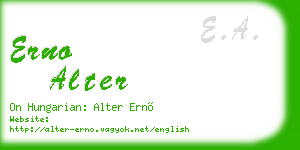erno alter business card
